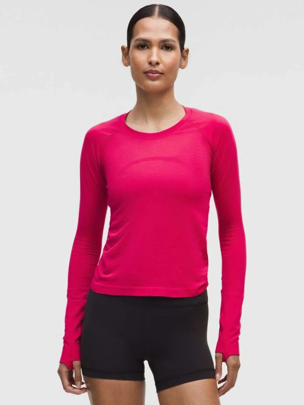 lululemon Swiftly Tech Long-Sleeve Shirt 2.0 Waist Length Pink Dragonfruit 2025 - Picture 1 of 11